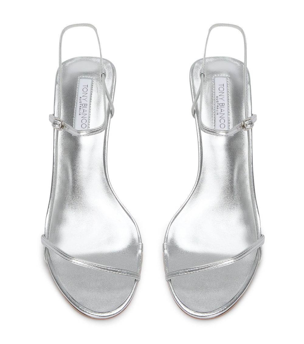 Tony Bianco Caprice Silver Nappa Metallic - Silver Nappa Metallic