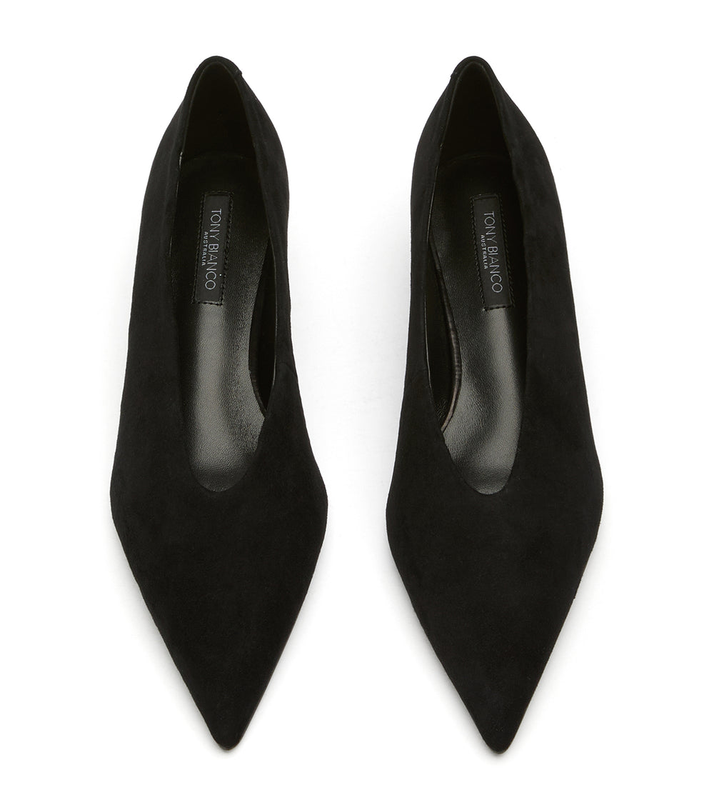 Tony Bianco Cherry Black Suede - Black Suede