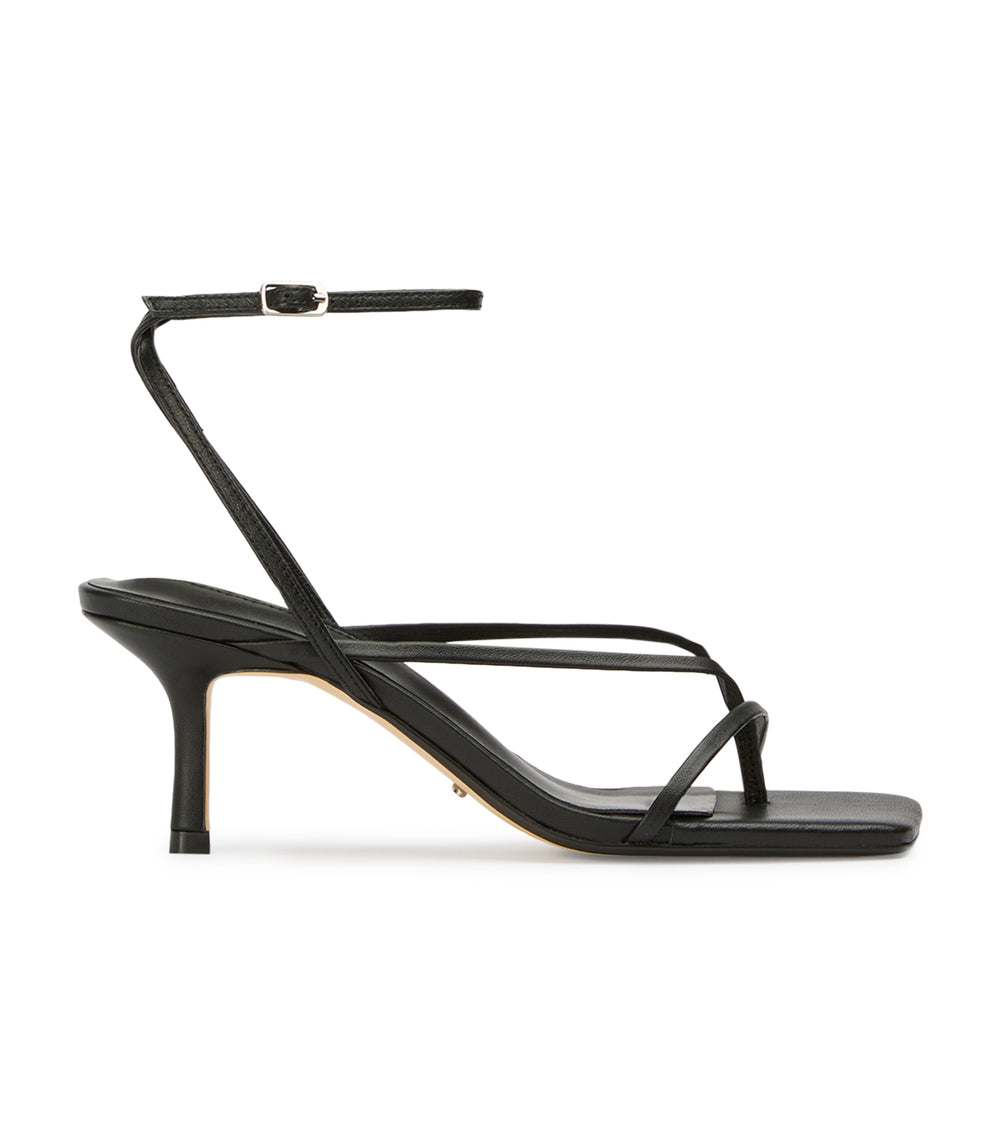 Tony Bianco Avi Black Nappa Heels - Black Nappa