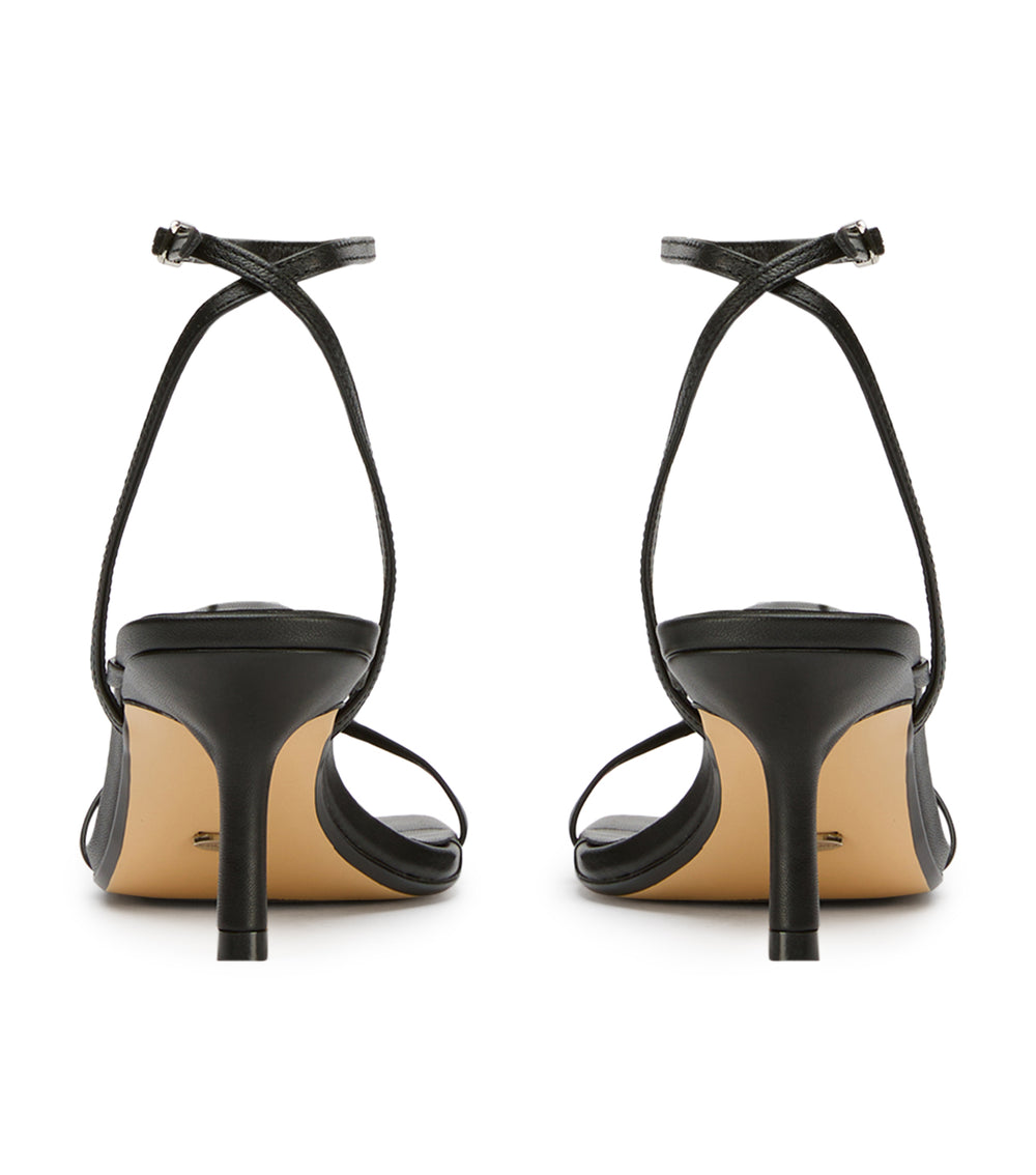Tony Bianco Avi Black Nappa Heels - Black Nappa