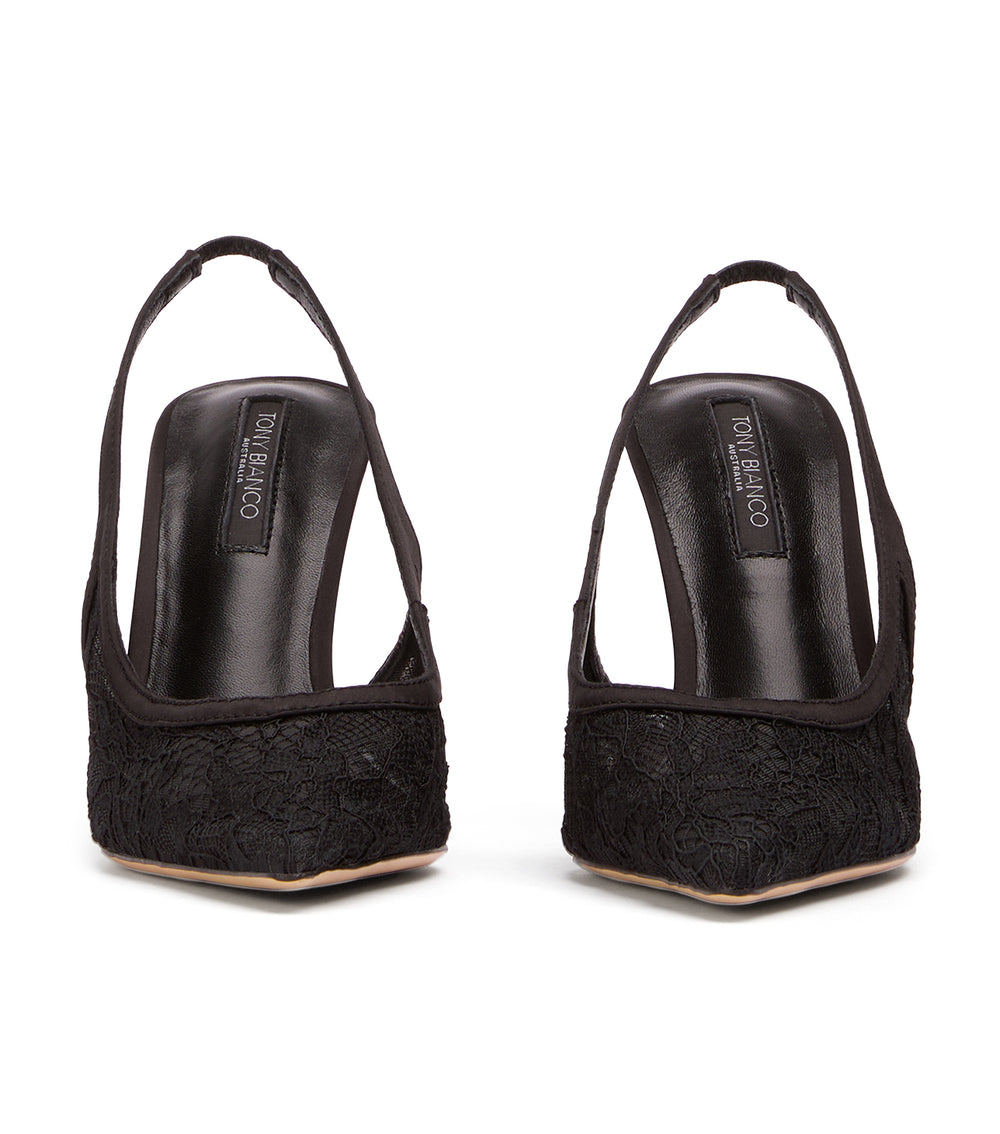 Tony Bianco Noni Black Brocade - Black Brocade