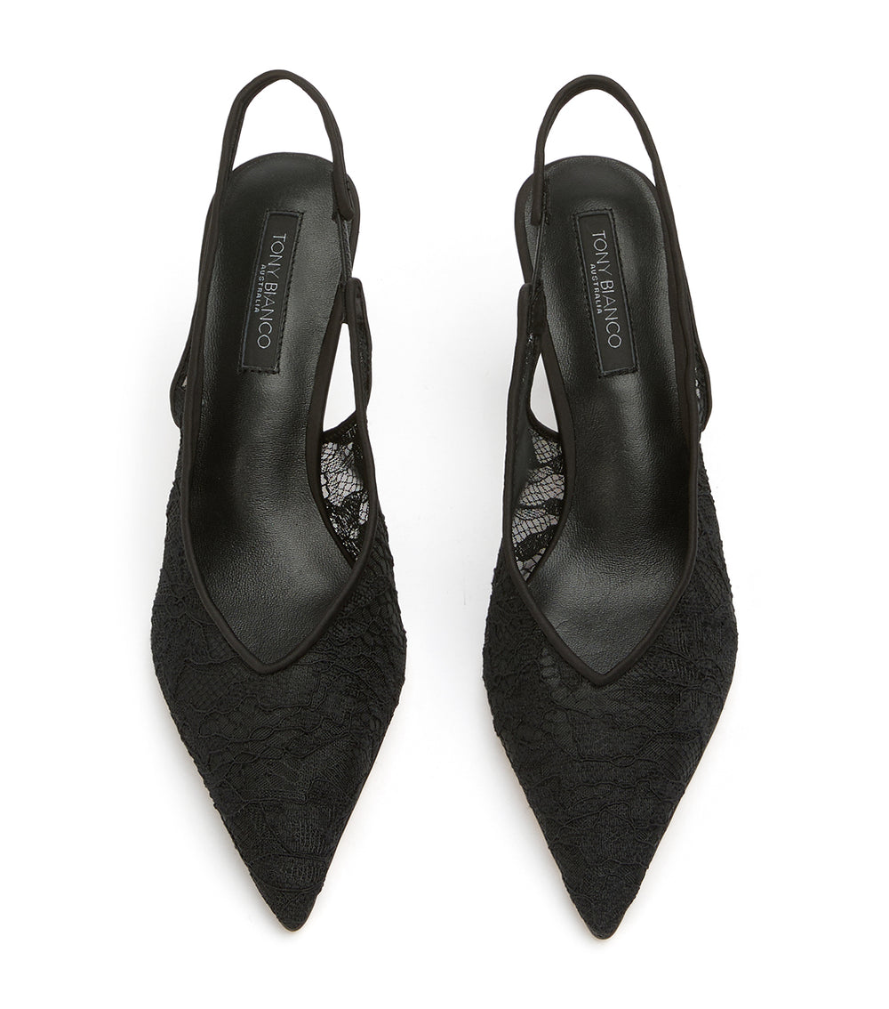 Tony Bianco Breeze Black Brocade - Black Brocade