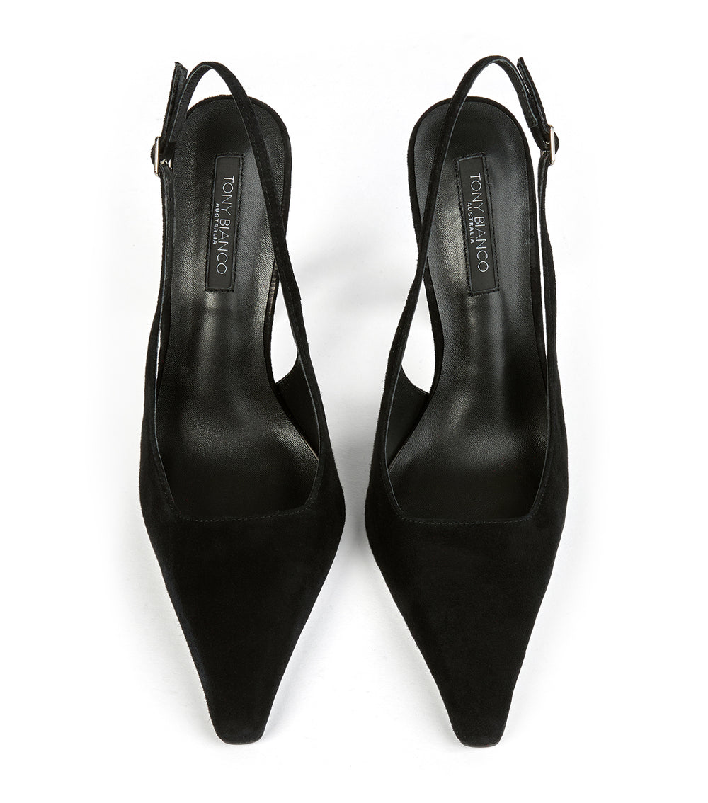 Tony Bianco Sassy Black Suede - Black Suede