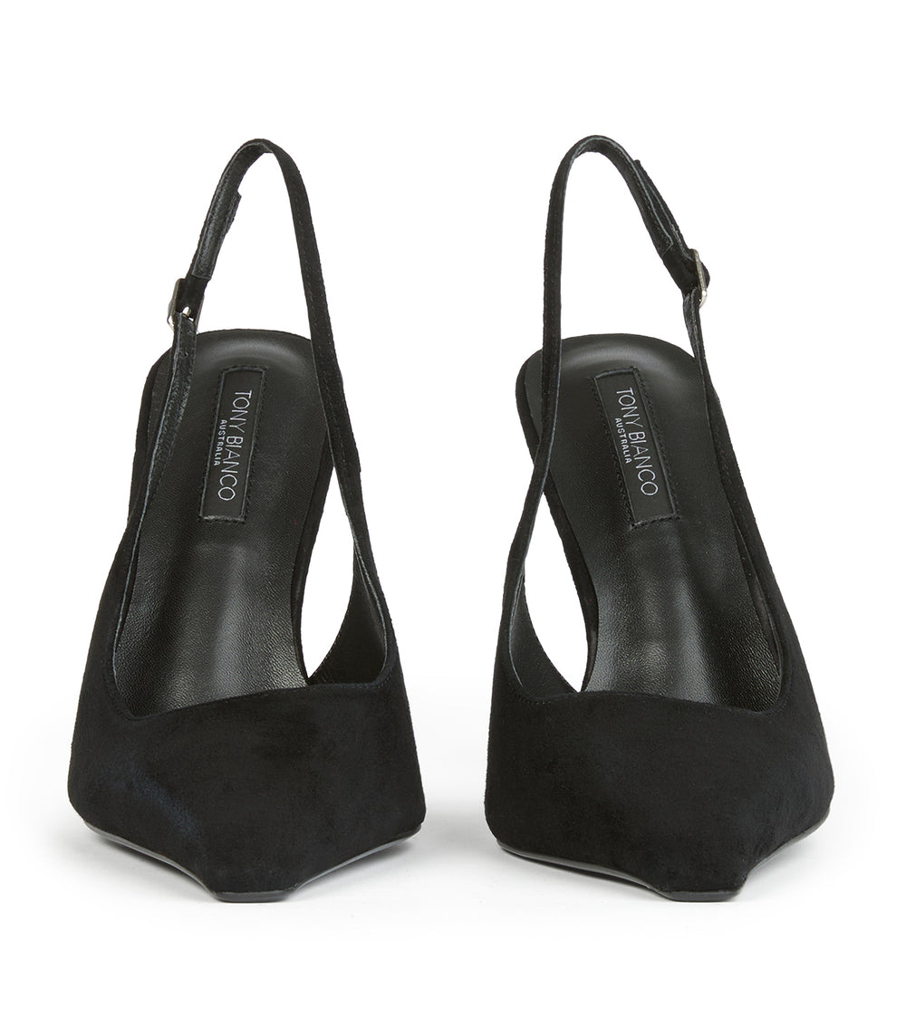 Tony Bianco Sassy Black Suede - Black Suede