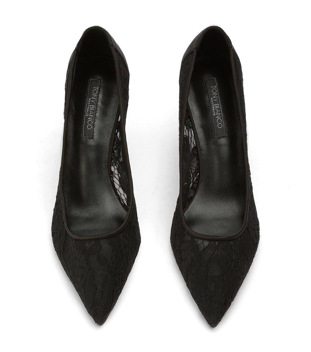Tony Bianco Paxos Black Brocade - Black Brocade