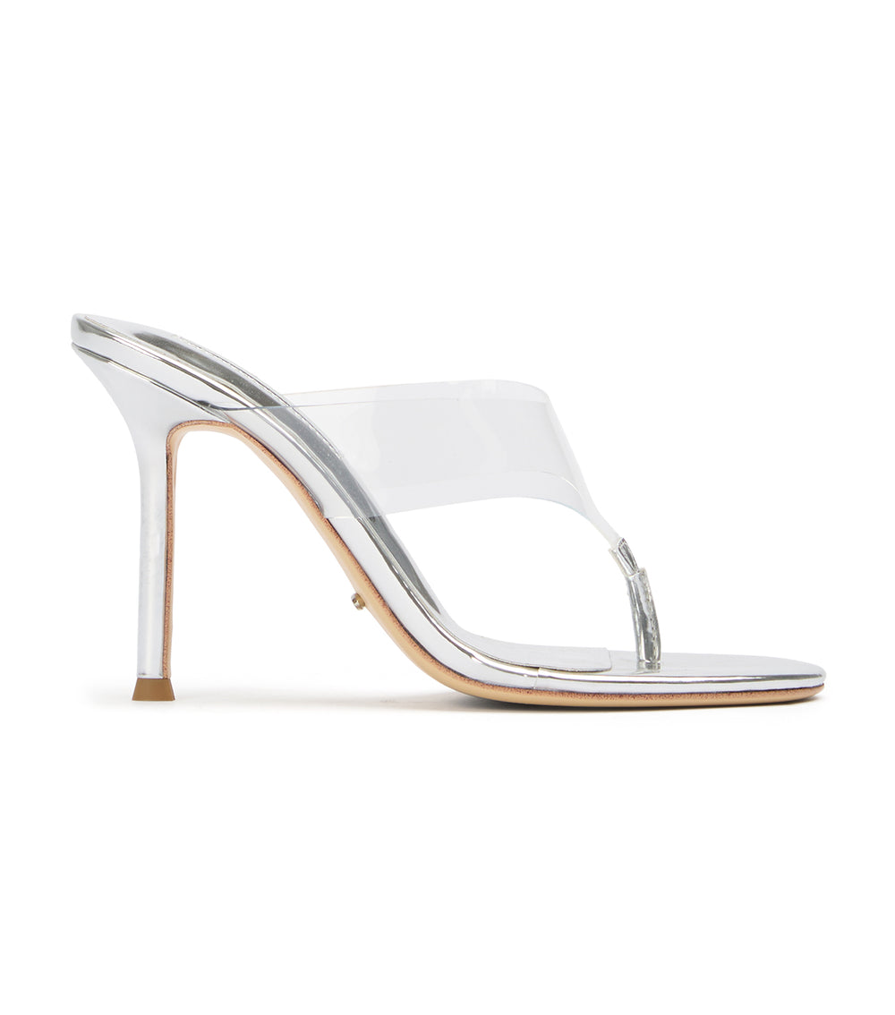 Tony Bianco Dolli Clear Vinylite/Silver - Clear Vinylite/Silver