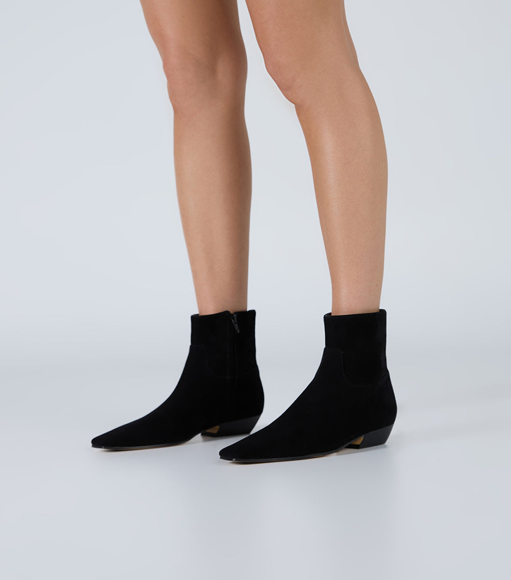 Tony Bianco Rupert Black Suede - Black Suede