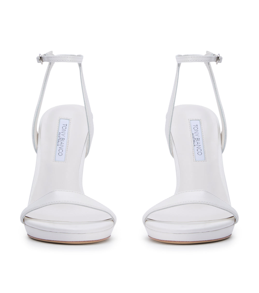 Tony Bianco Skye White Nappa - White Nappa