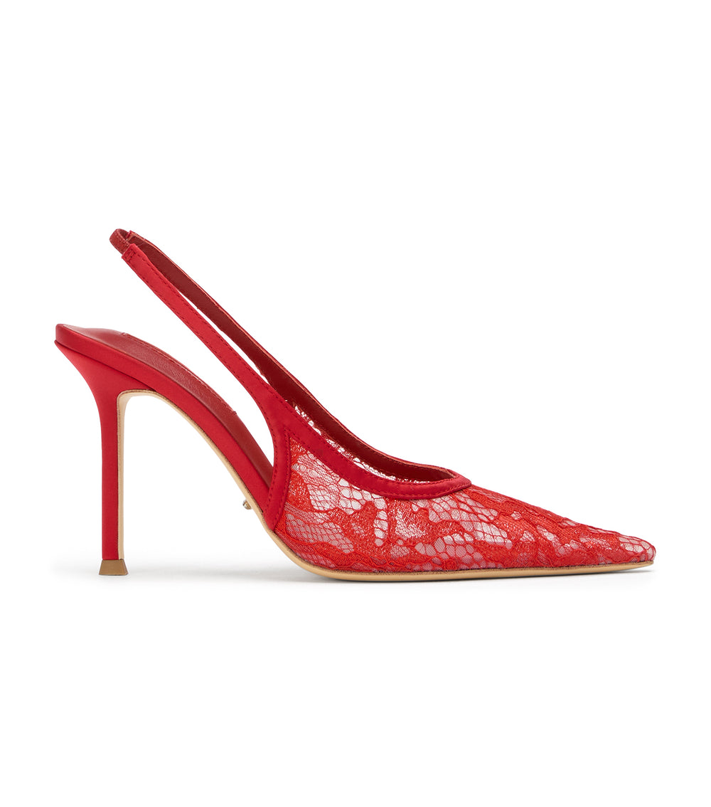 Tony Bianco Noni Red Brocade - Red Brocade