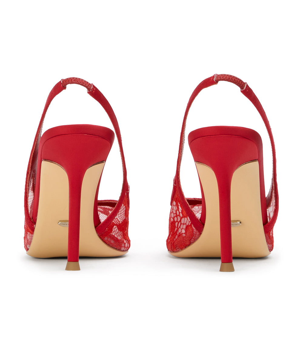 Tony Bianco Noni Red Brocade - Red Brocade