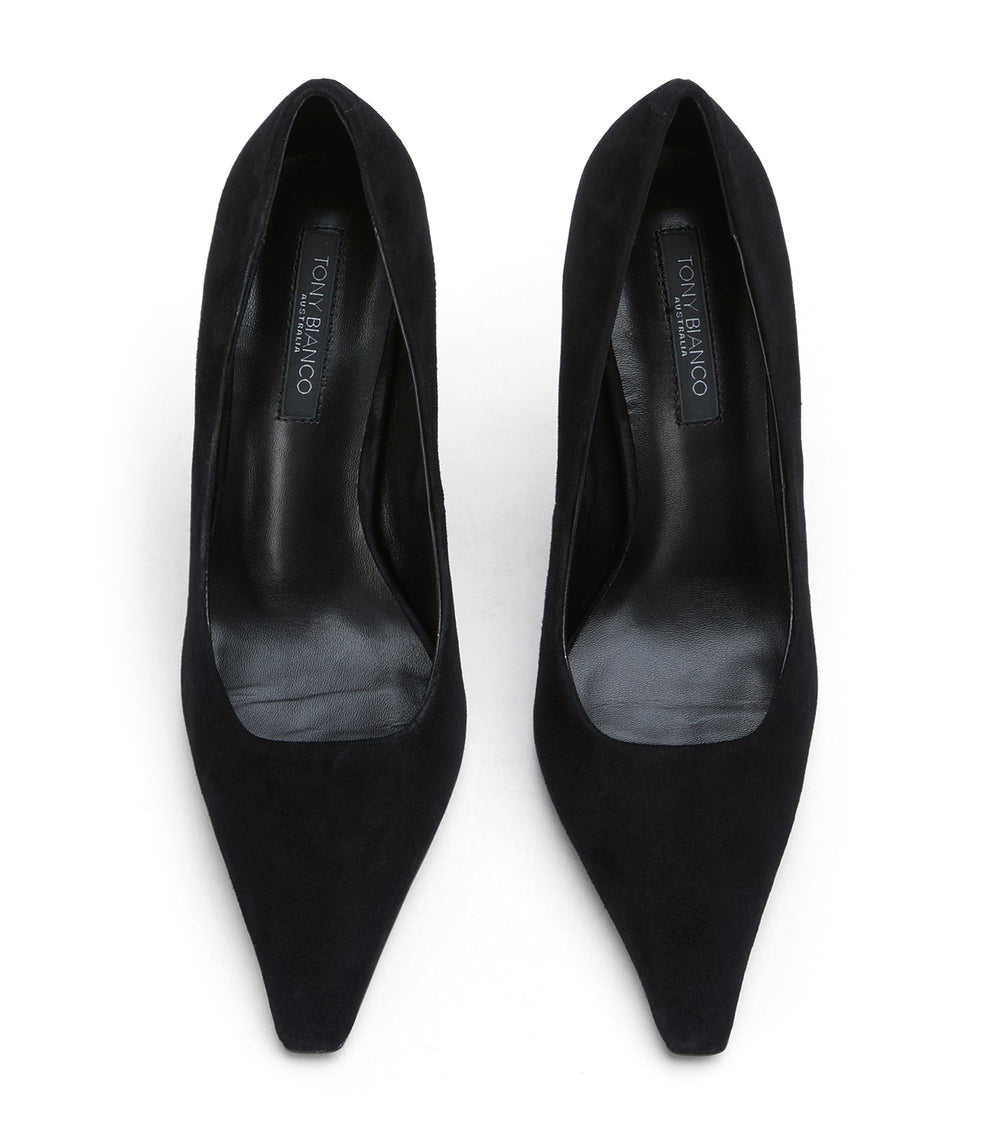 Tony Bianco Swish Black Suede - Black Suede