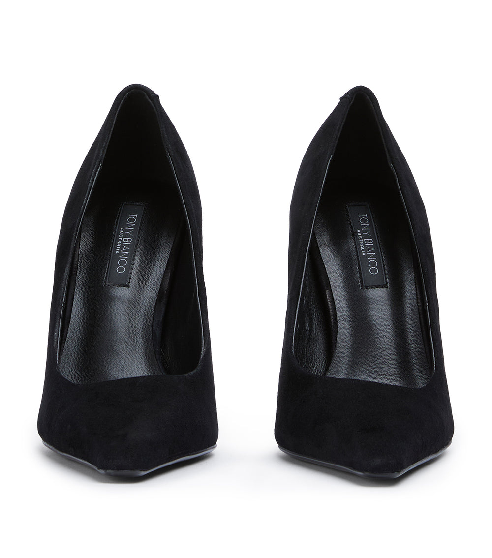 Tony Bianco Swish Black Suede - Black Suede