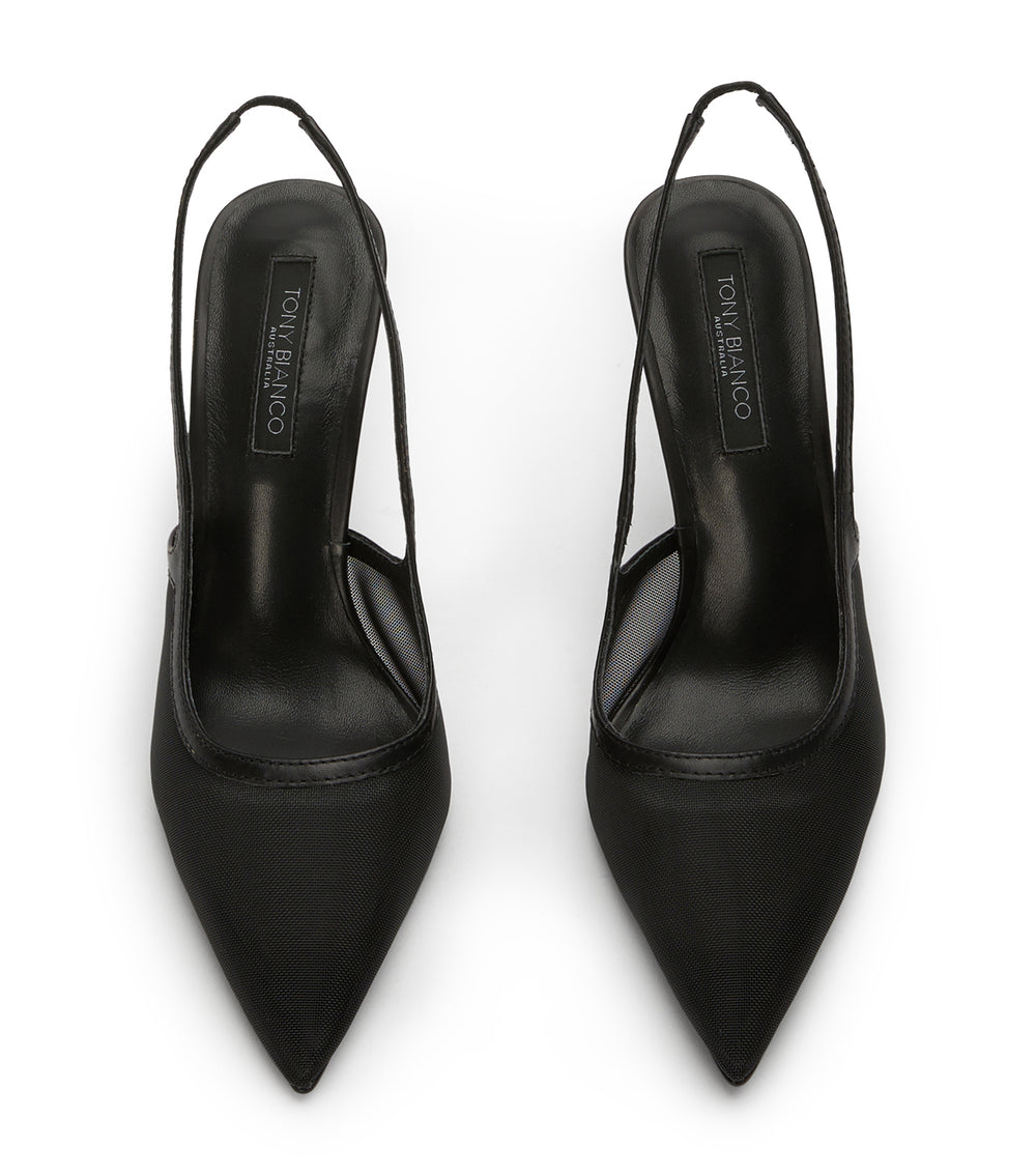 Tony Bianco Glide Black Nylon - Black Nylon