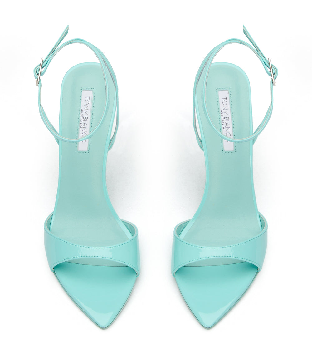 Tony Bianco Molly Turquoise Nappa Patent - Turquoise Nappa Patent