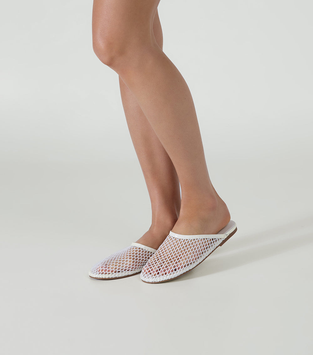 Tony Bianco Minaj White Mesh/Patent - White Mesh/Patent