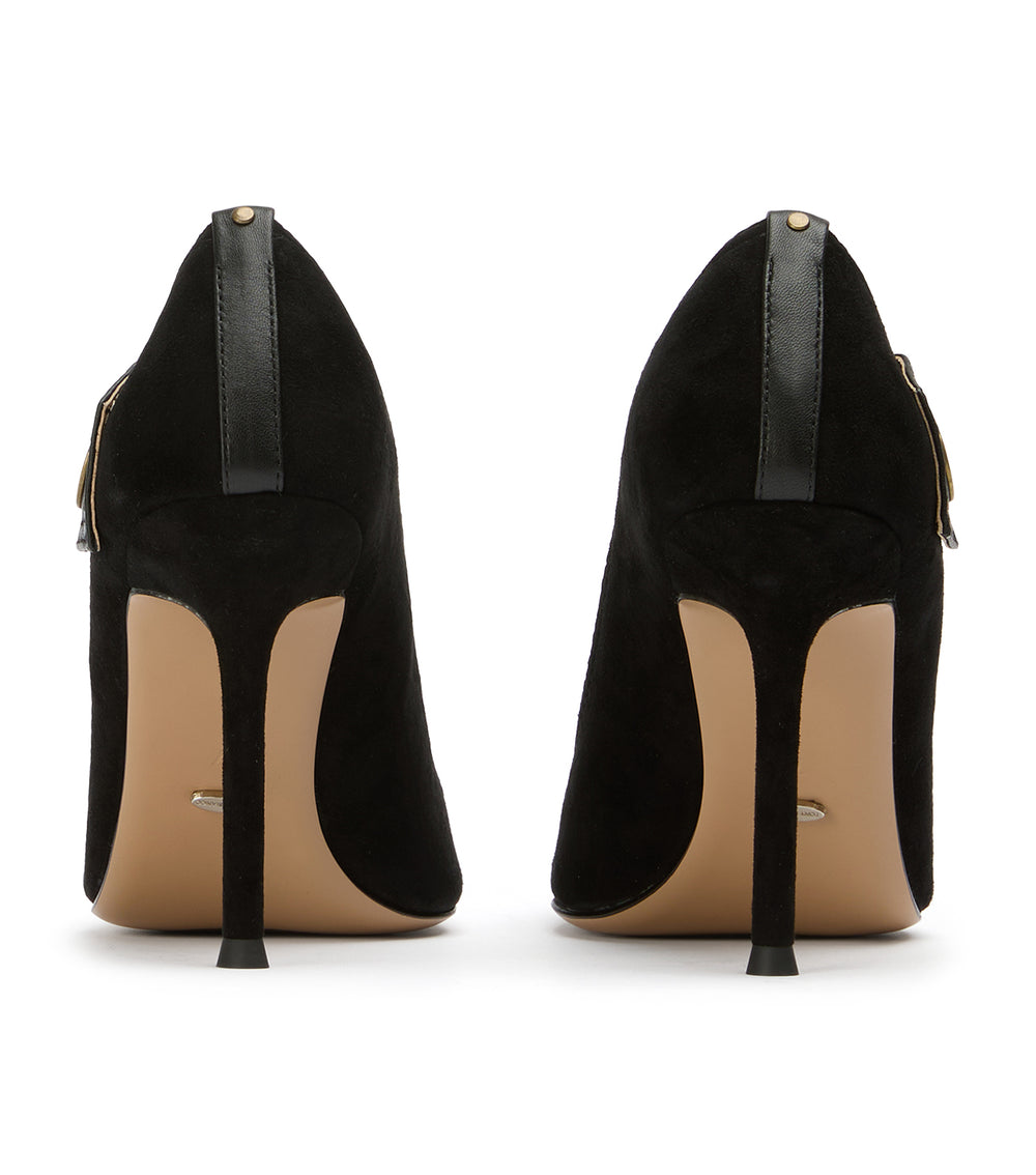 Tony Bianco Nessa Black Suede/Black - Black Suede/Black