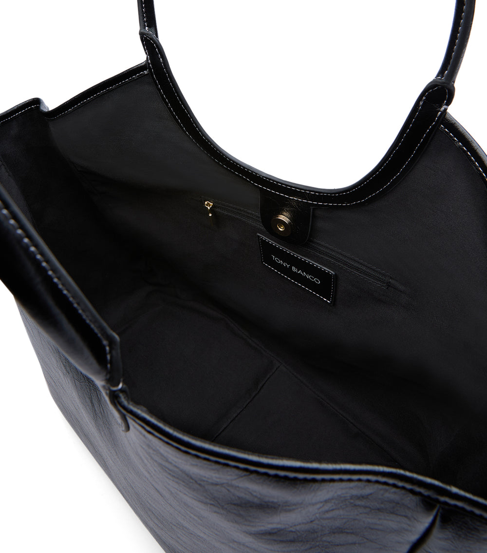 Tony Bianco Katie Black Crinkle - Black Crinkle