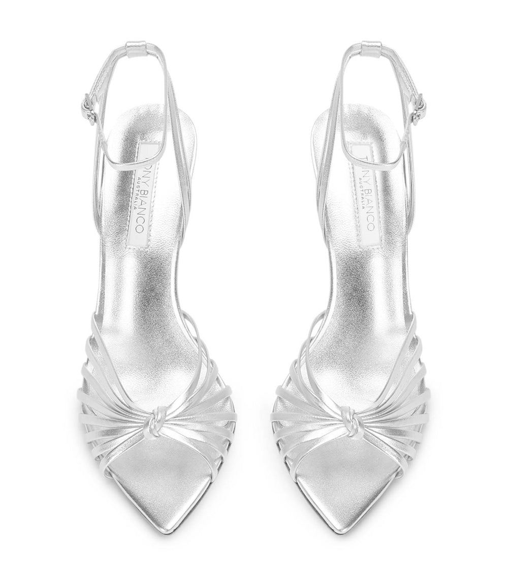Tony Bianco Maxos Silver Nappa Metallic - Silver Nappa Metallic