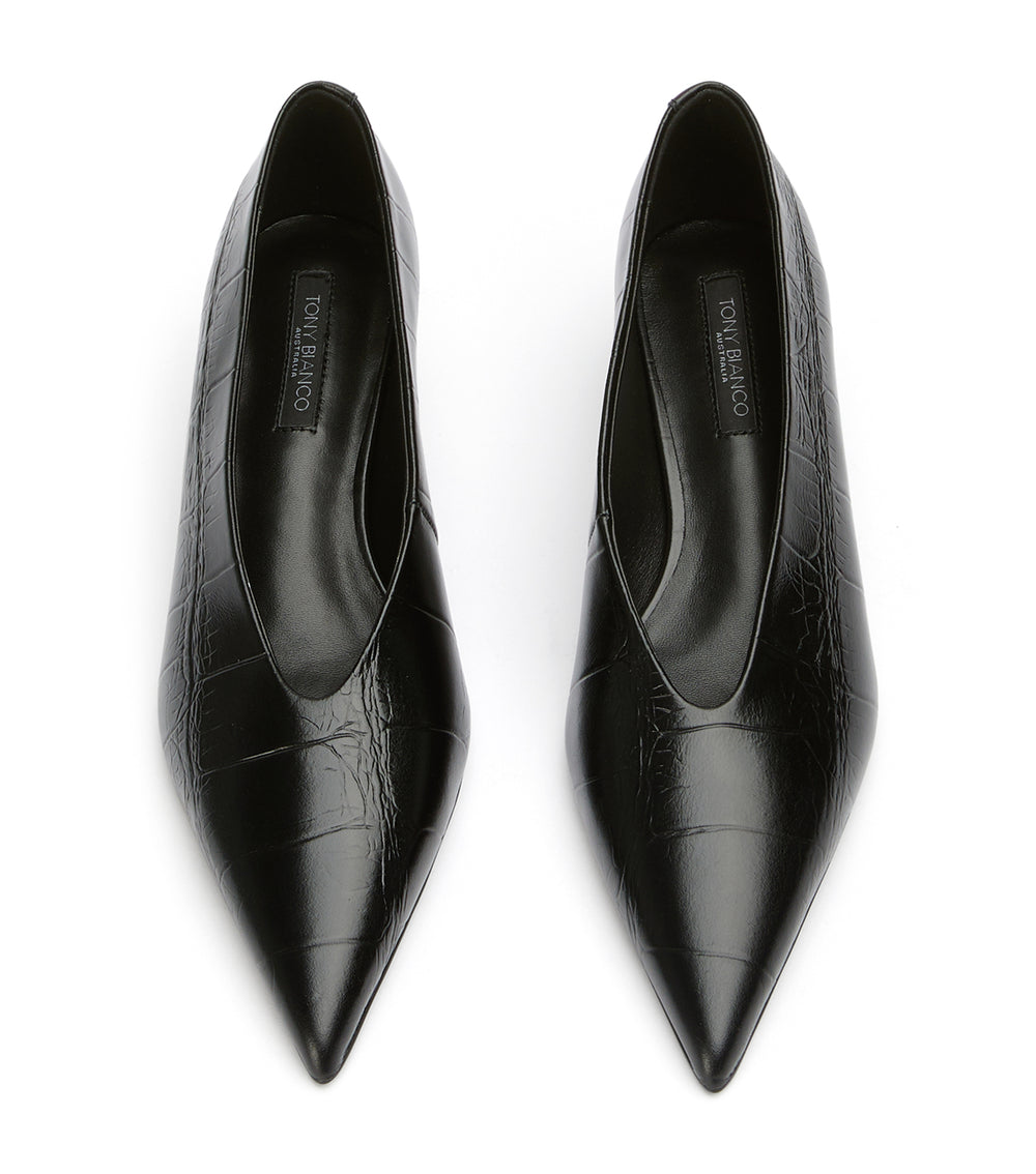 Tony Bianco Cherry Black Croco - Black Croco