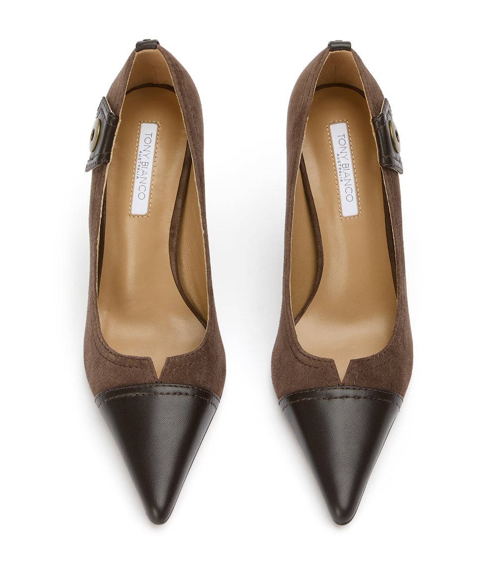 Tony Bianco Nessa Espresso Suede/Choc - Espresso Suede/Choc