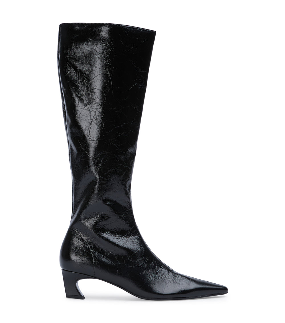 Tony Bianco Mango Black Crinkle - Black Crinkle