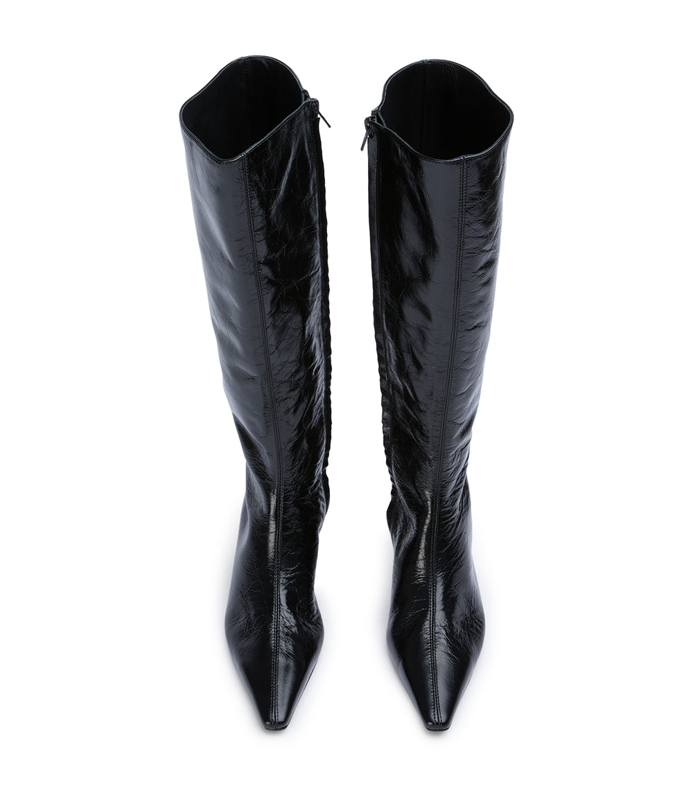 Tony Bianco Mango Black Crinkle - Black Crinkle