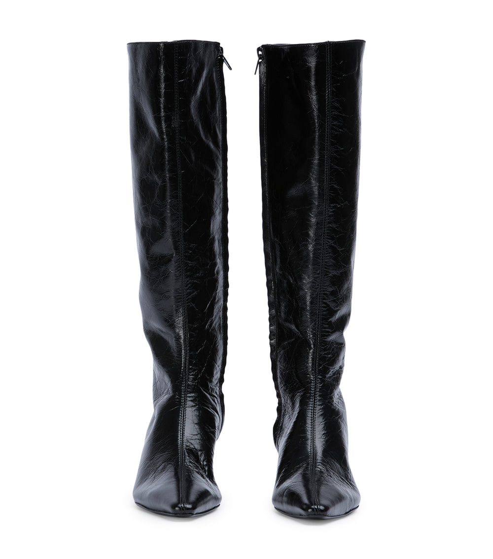 Tony Bianco Mango Black Crinkle - Black Crinkle